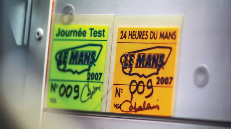 Original scrutineering stickers Le Mans