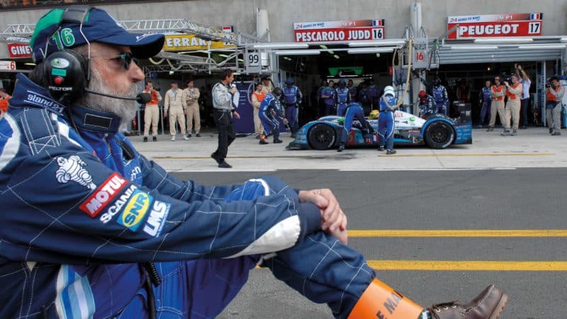 Overseeing his team at Le Mans 2009