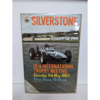 Product image for Original Vintage Silverstone International Trophy 1963 Poster