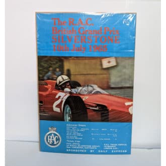 Product image for Original Vintage British Grand Prix 1965 Poster