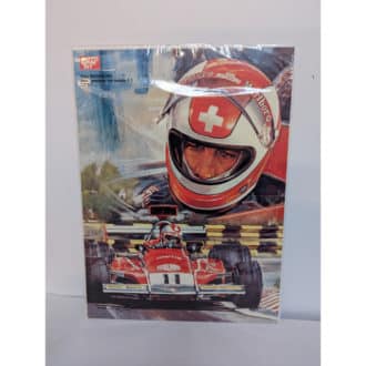 Product image for Original Vintage Clay Regazzoni Vice Champion 1974 Poster