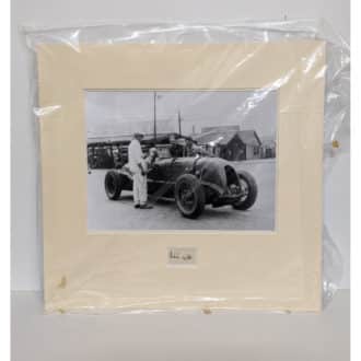 Product image for Vintage Signed Mounted Malcolm Campell Print