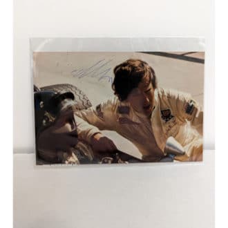 Product image for Vintage Signed Jochen Rindt Lotus 1960s Photograph