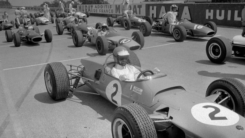 Pescarolo on the starting grid