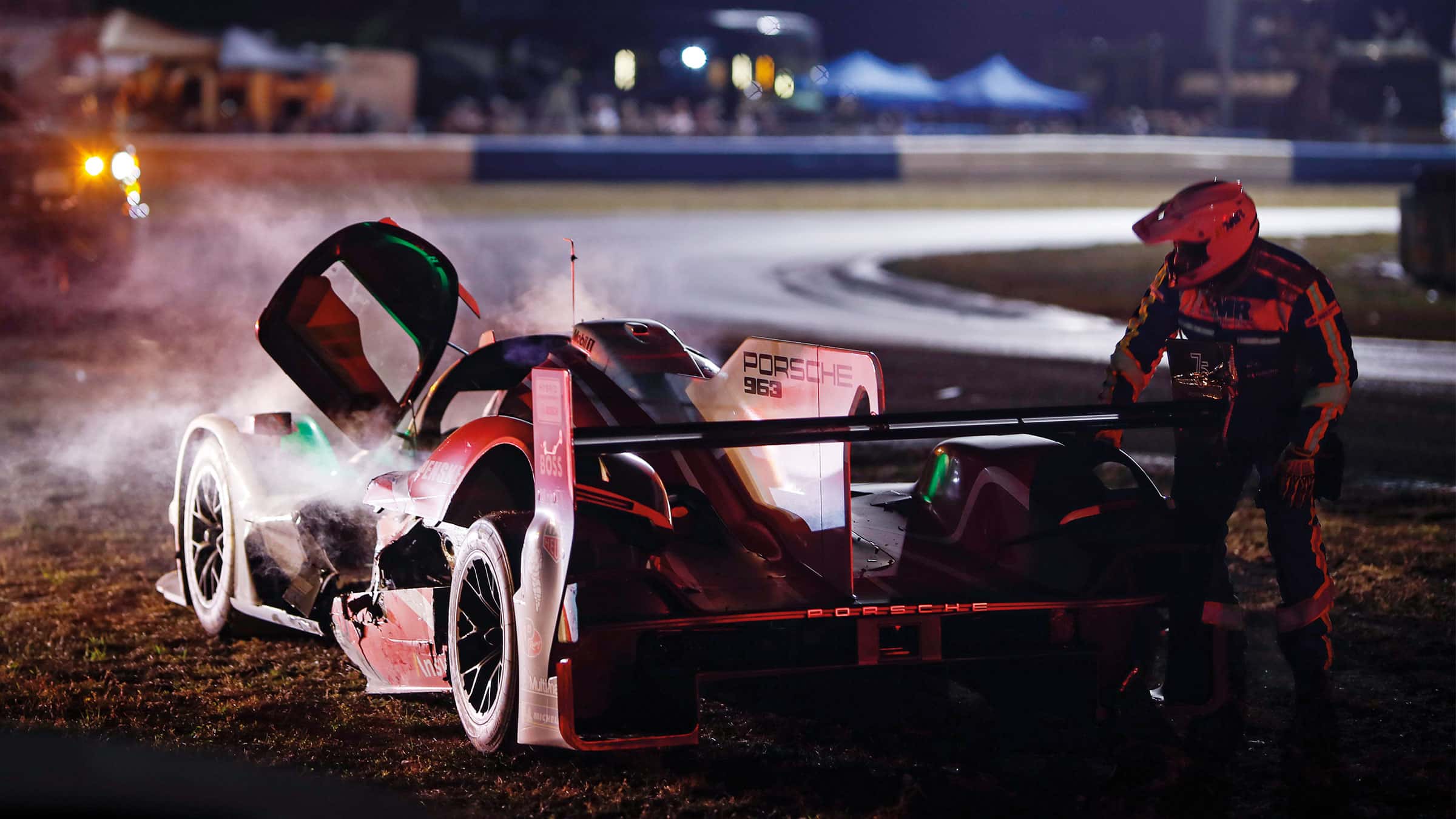 Crash, bang wallop ends 12 Hours of Sebring duel in 2023 - Motor Sport ...