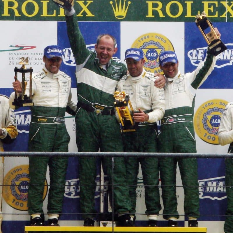 Rydell, Brabham and Turner celebrate victory