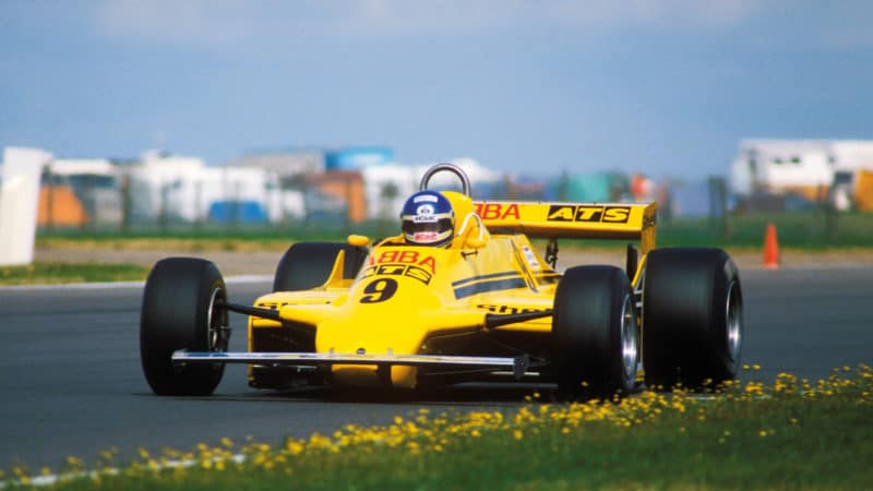 Slim Borgudd on track at Silverstone ’81