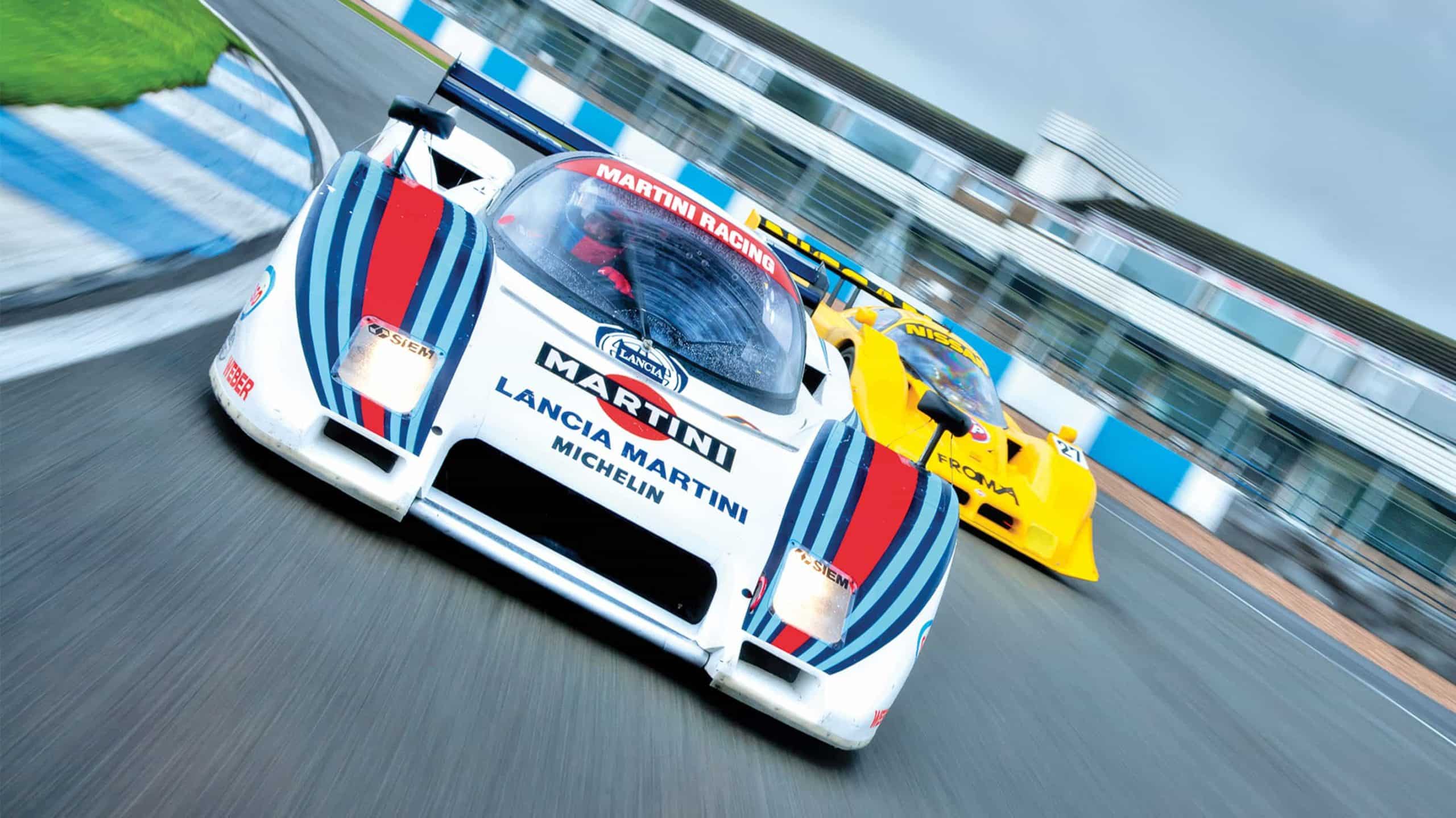 The Martini Lancia LC2 on track