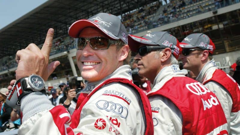 Tom Kristensen alongside team-mates Capello and McNish