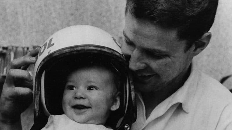 Tom Kristensen and his father