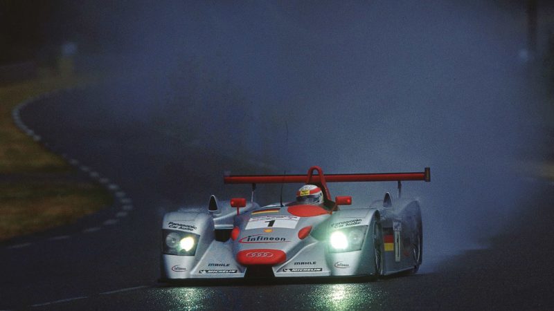 Tom Kristensen in Audi’s R8 at Le Mans