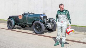 Tom Kristensen in a Bentley Blower – a meeting of Le Mans legends