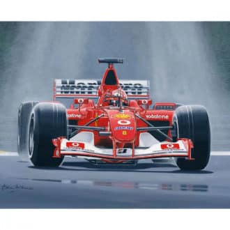 Product image for Michael Schumacher 'Rainman' Giclee Print Medium