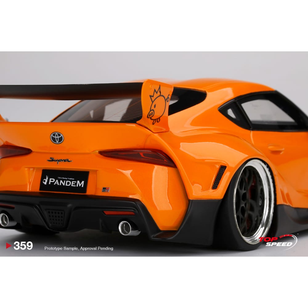 1/18 Scale Pandem Toyota GR Supra V1.0 Orange Model Car - Motor