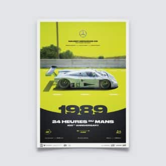 Product image for Sauber Mercedes C9 | 24H Le Mans | 100th Anniversary - 1989 Poster