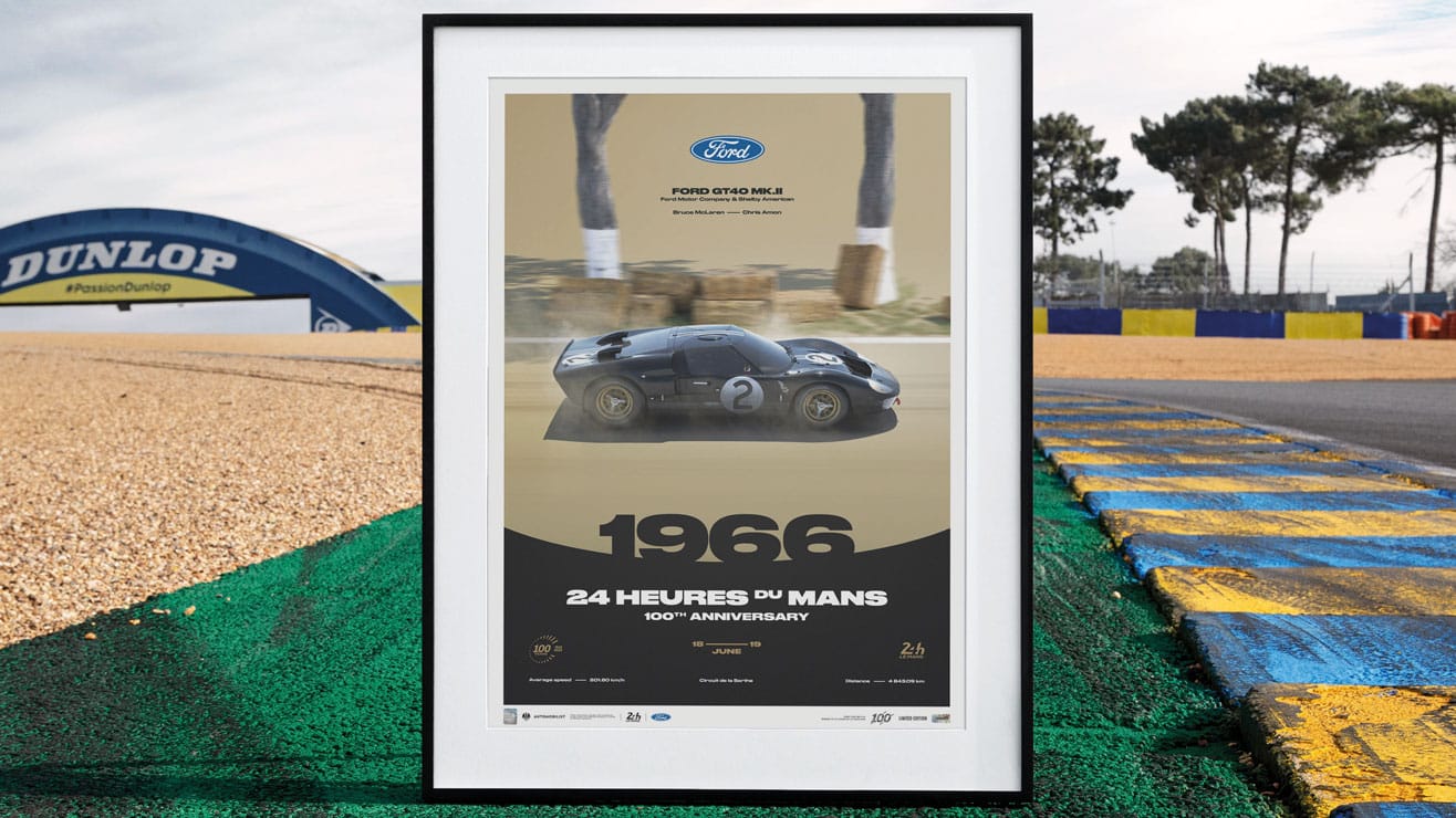 1966 24 Heures Du Mans Poster