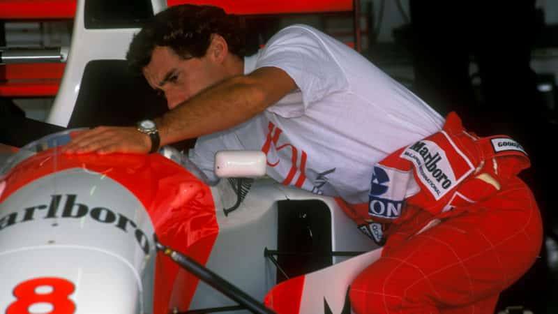 2 Ayrton Senna McLaren 1993 French GP Magny Cours