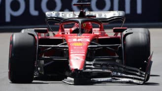 Leclerc crashes but still takes Sprint pole in ‘fast and furious’ session