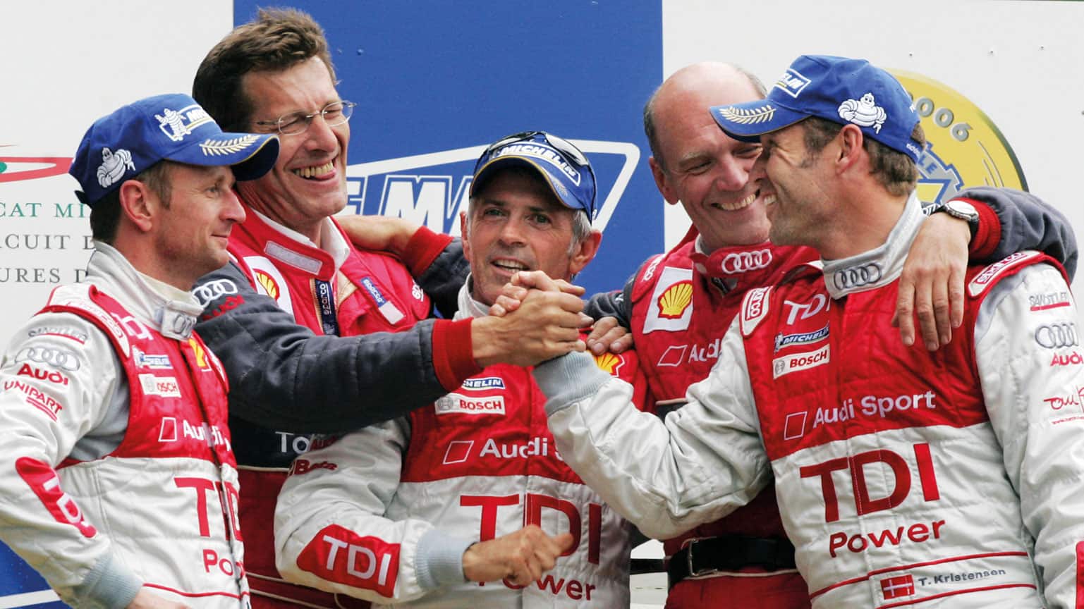 Adui team celeberate victory Le Mans 2008