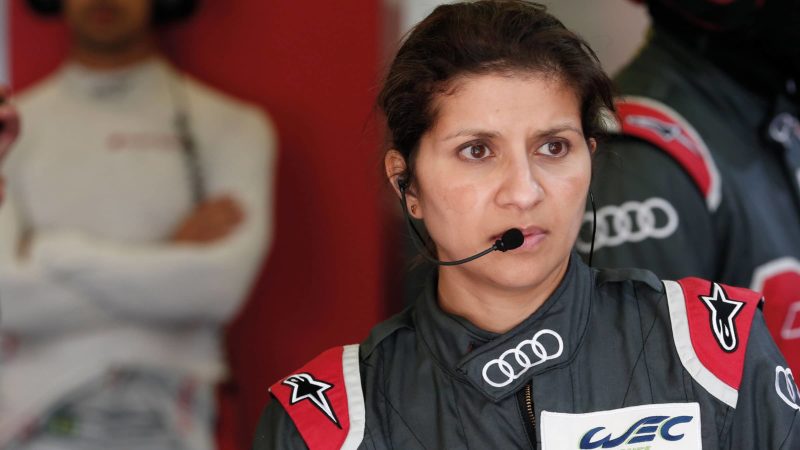 Audi engineer Leena Gade at Le Mans in 2011