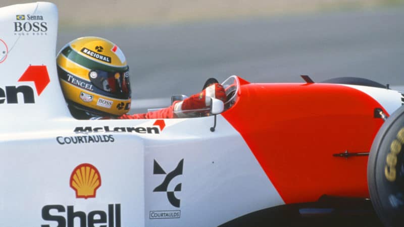 Ayrton Senna McLaren 1993 French GP Magny Cours