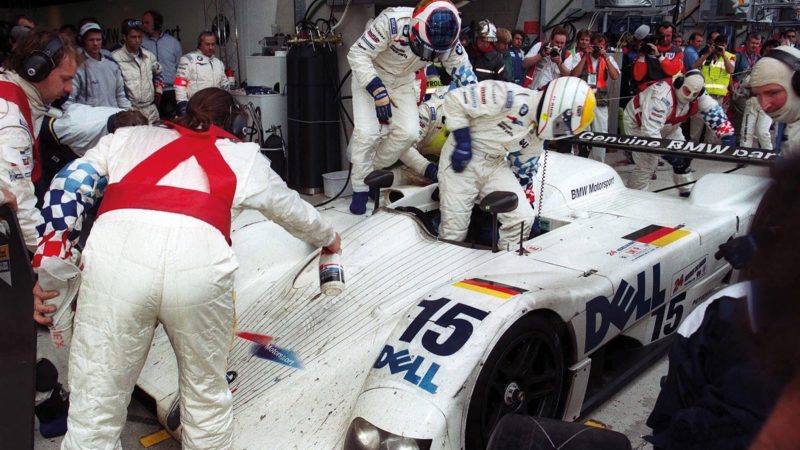 BMW driver swap Le Mans 1999