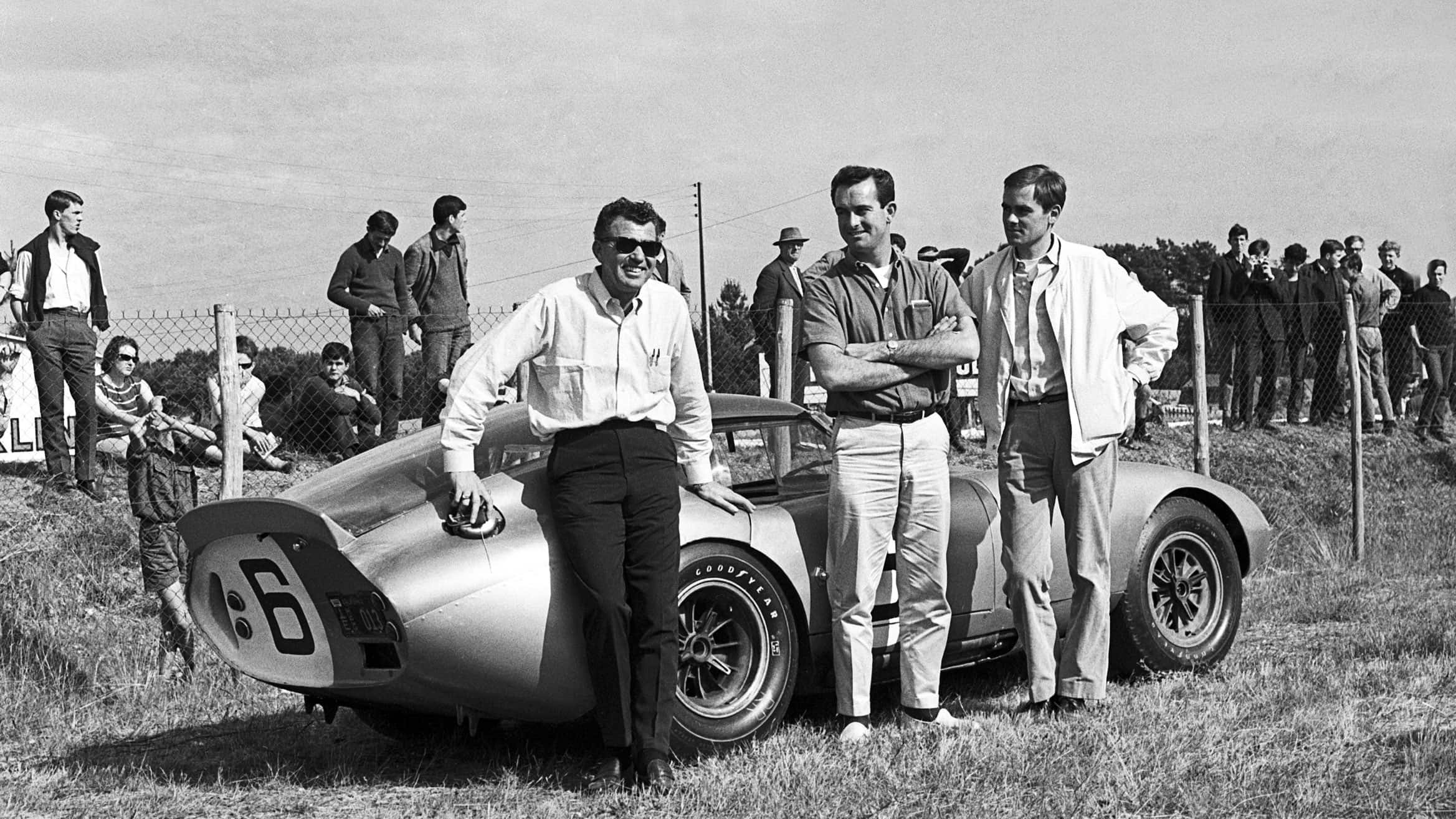 Carroll Shelby, Jochen Neerpasch and Bob Bondurant