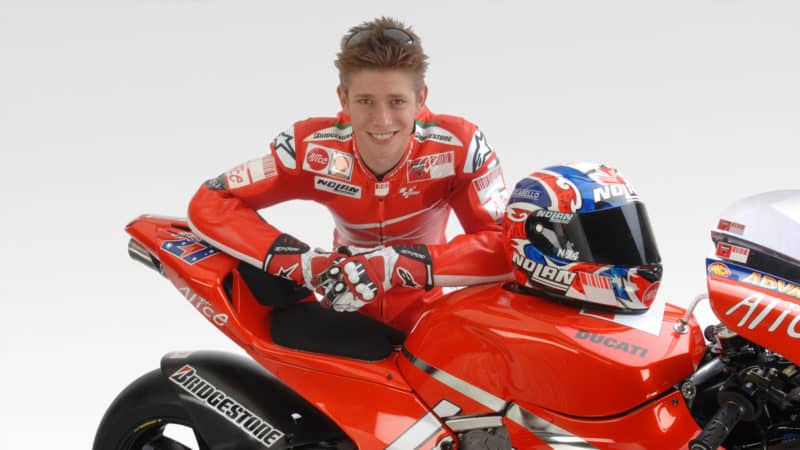 Casey Stoner won Bridgestone’s first MotoGP crown in 2007, with Ducati