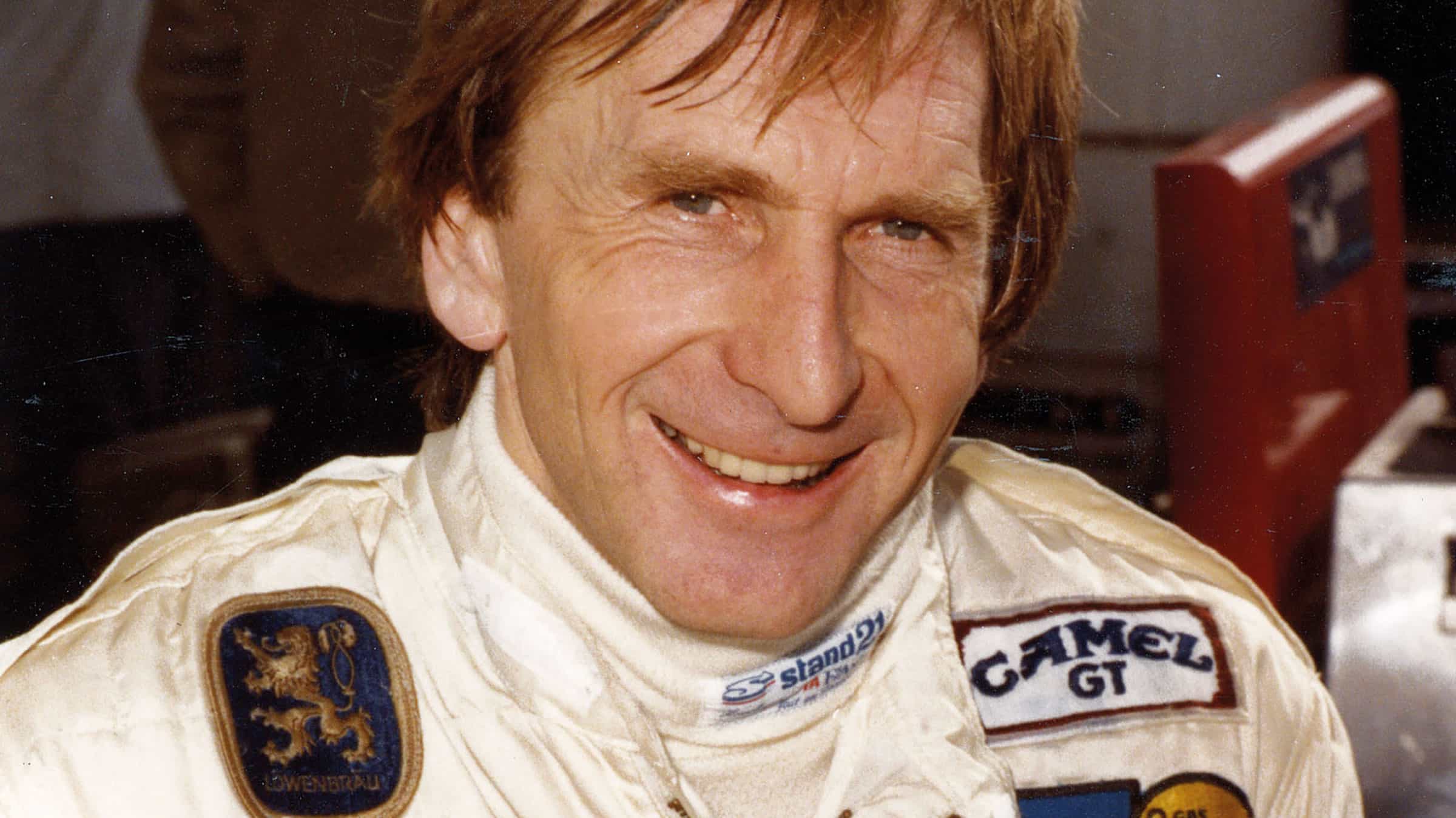 Derek Bell smiles for the camera