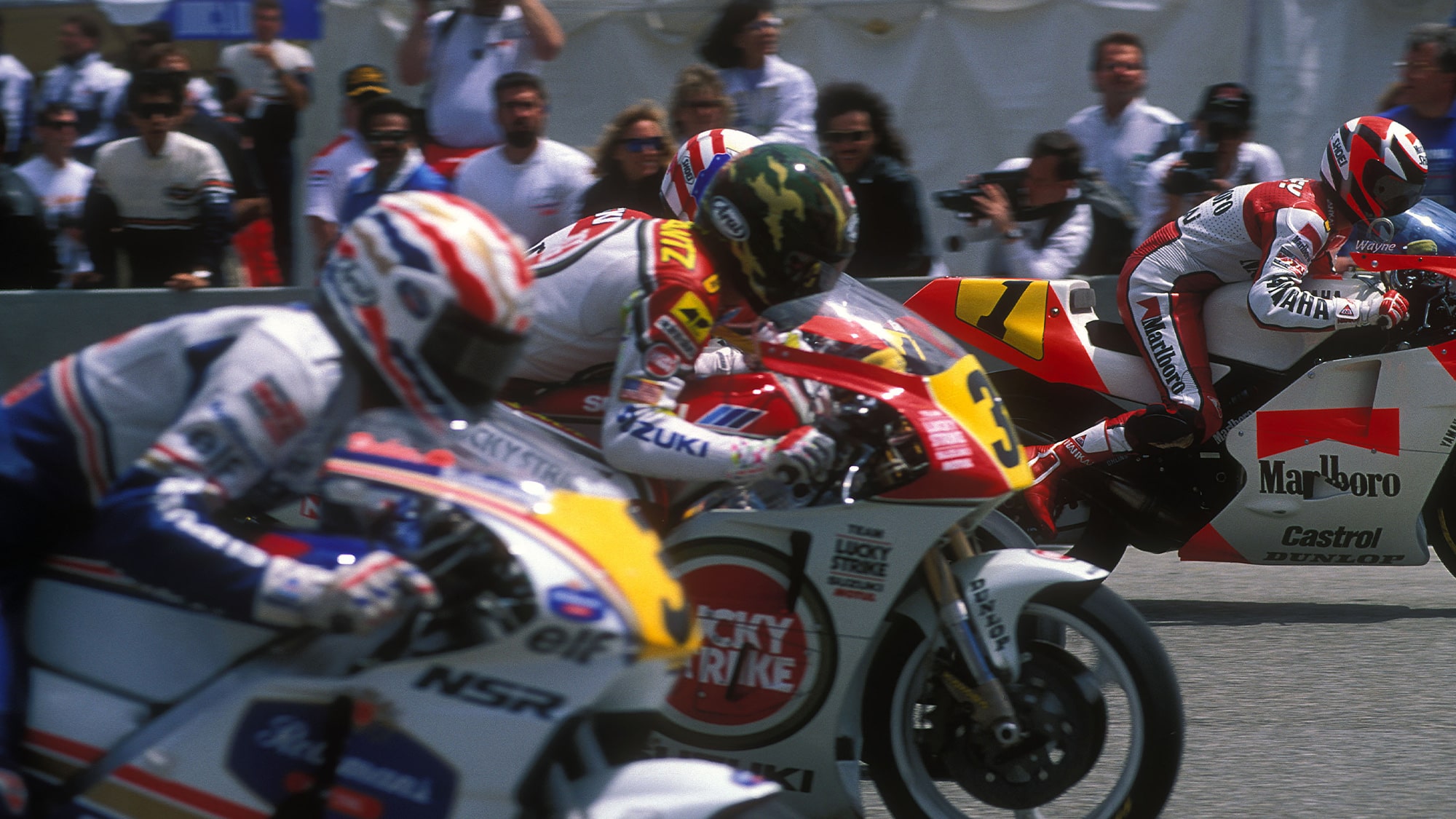 Doohan Schwantz Kocinski and Rainey in 1991