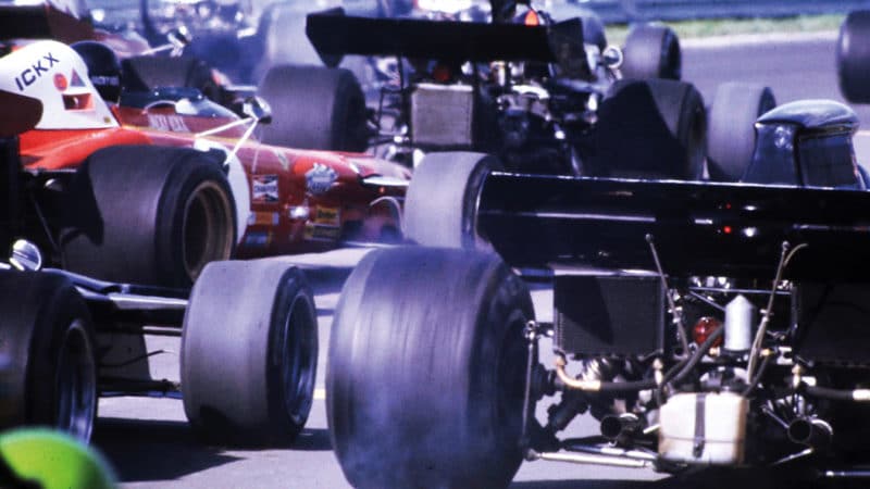 F1 starting US GP grid in 1972