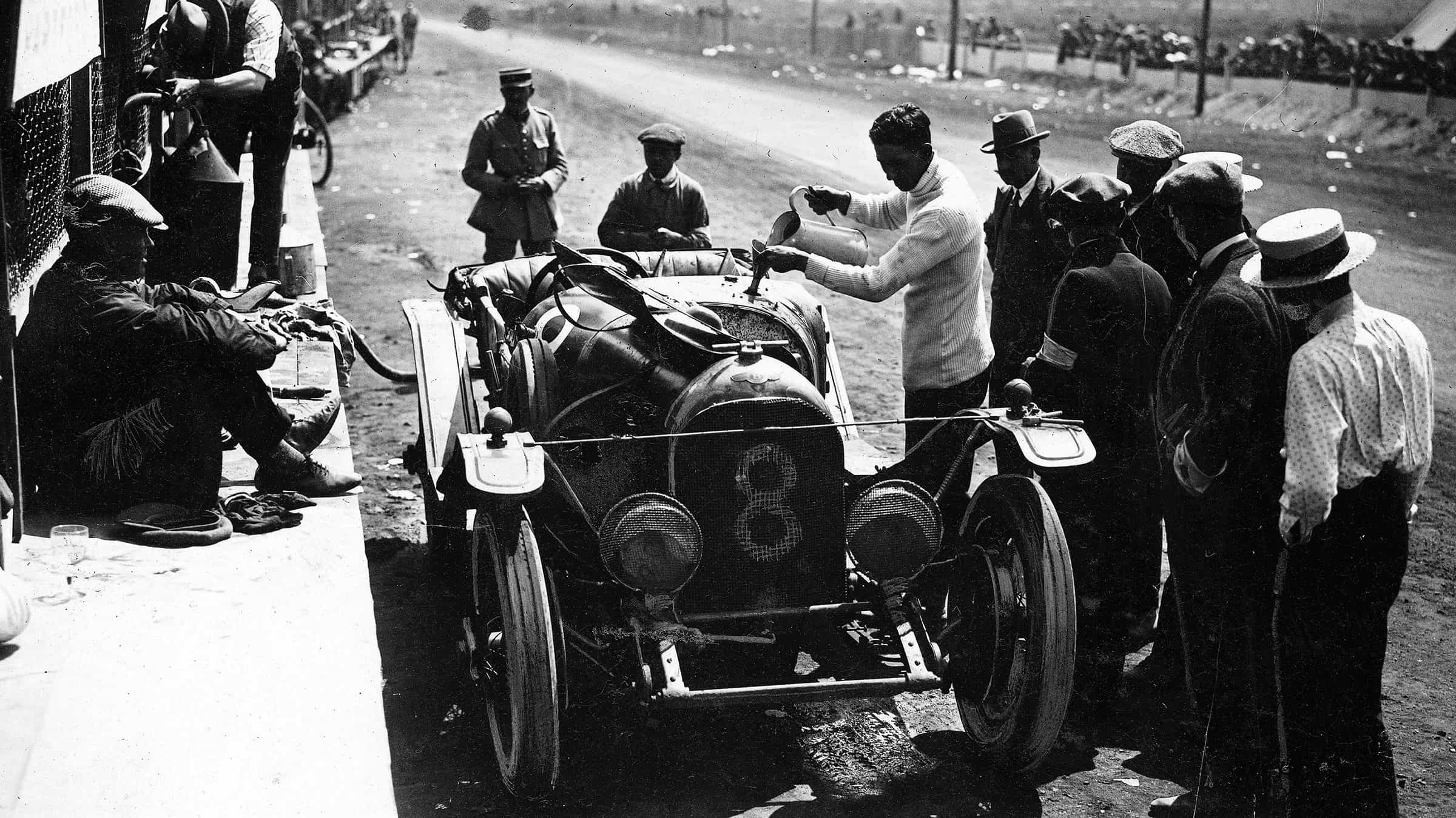 Frank Clement and John Duff’s winning Bentley in 1924