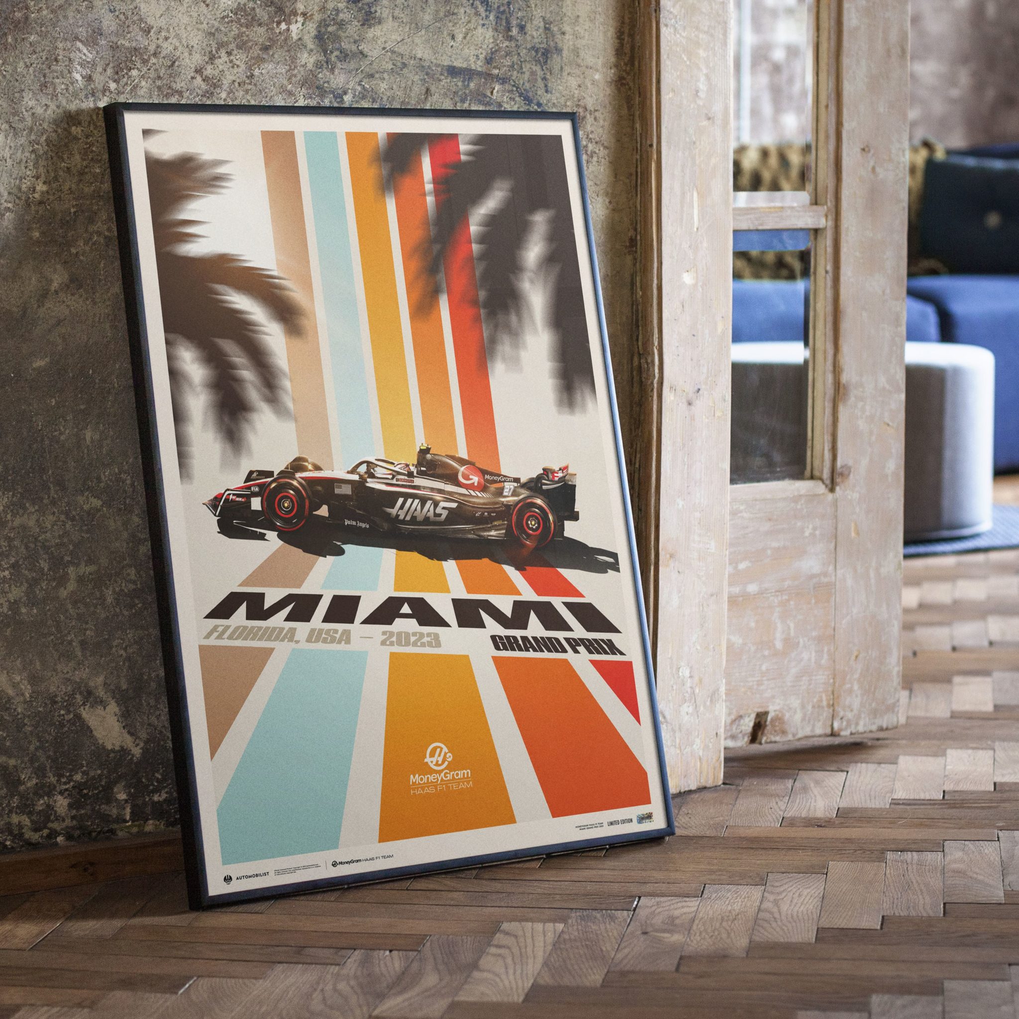 HAAS F1 Team - Miami - 2023 Poster - Motor Sport Magazine