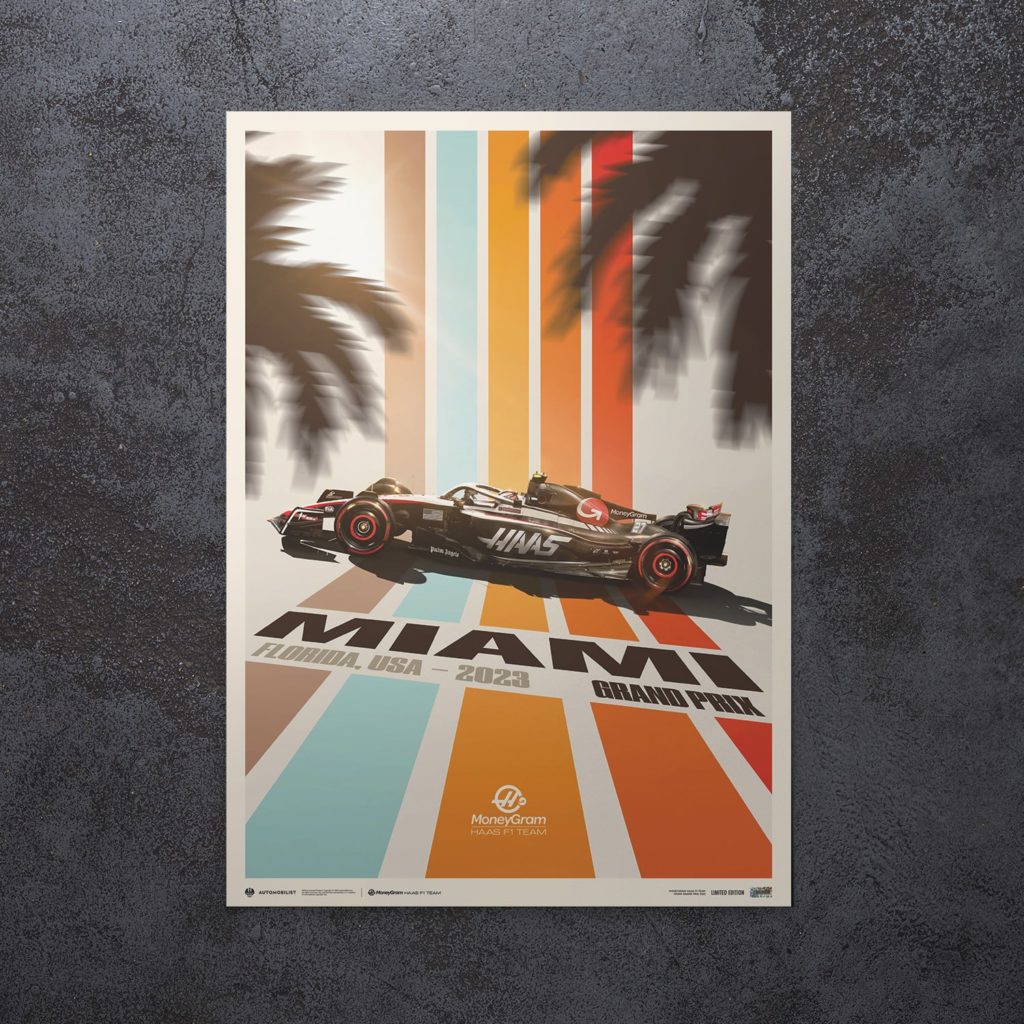 Haas F1 Team - Miami - 2023 Poster - Motor Sport Magazine