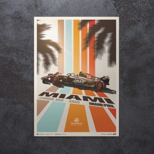 HAAS F1 Team - Miami - 2023 Poster - Motor Sport Magazine