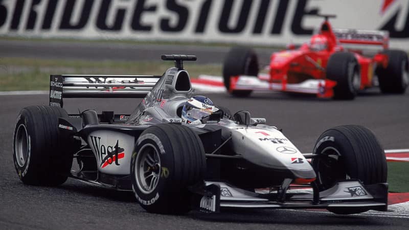 Mika Hakkinen Michael Schumacher 2000 Japanese Grand Prix