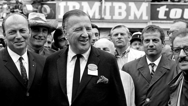 Henry Ford II is all smiles at Le Mans in 1966.