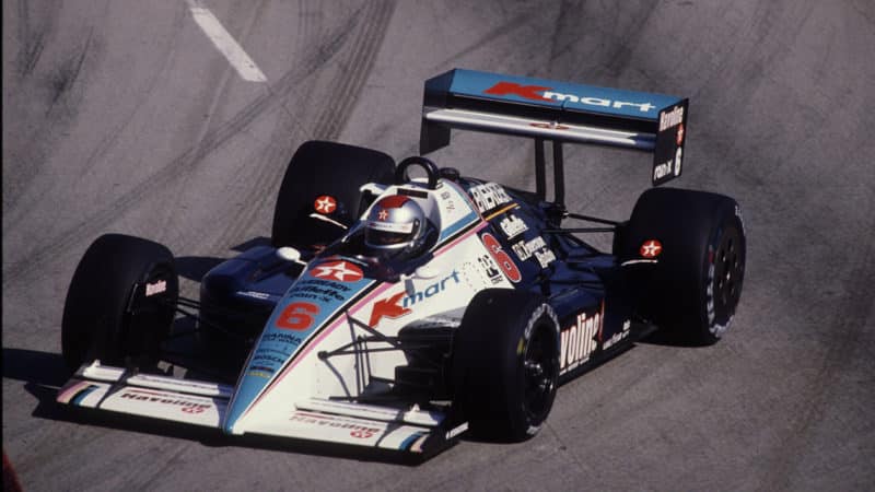 Mario Andretti racing CART at 1990 Long Beach Grand Prix