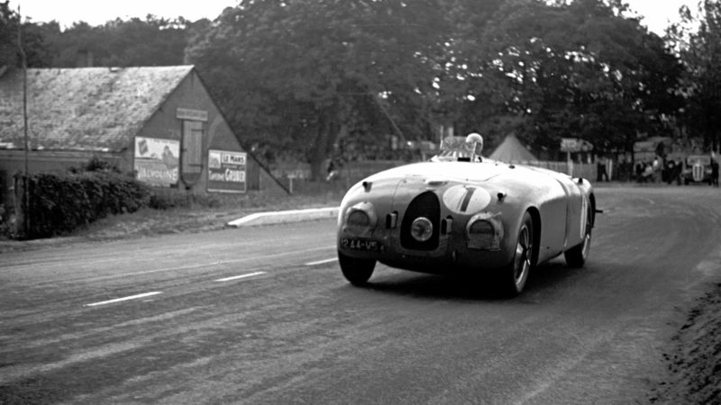 Jean-Pierre Wimille and Pierre Veyron in the Bugatti Type 57S