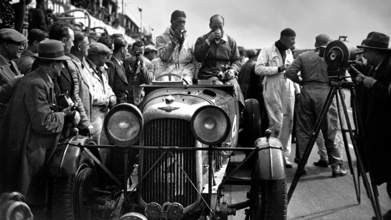 Johnny Hindmarsh and Luis Fontes sit in the winning car