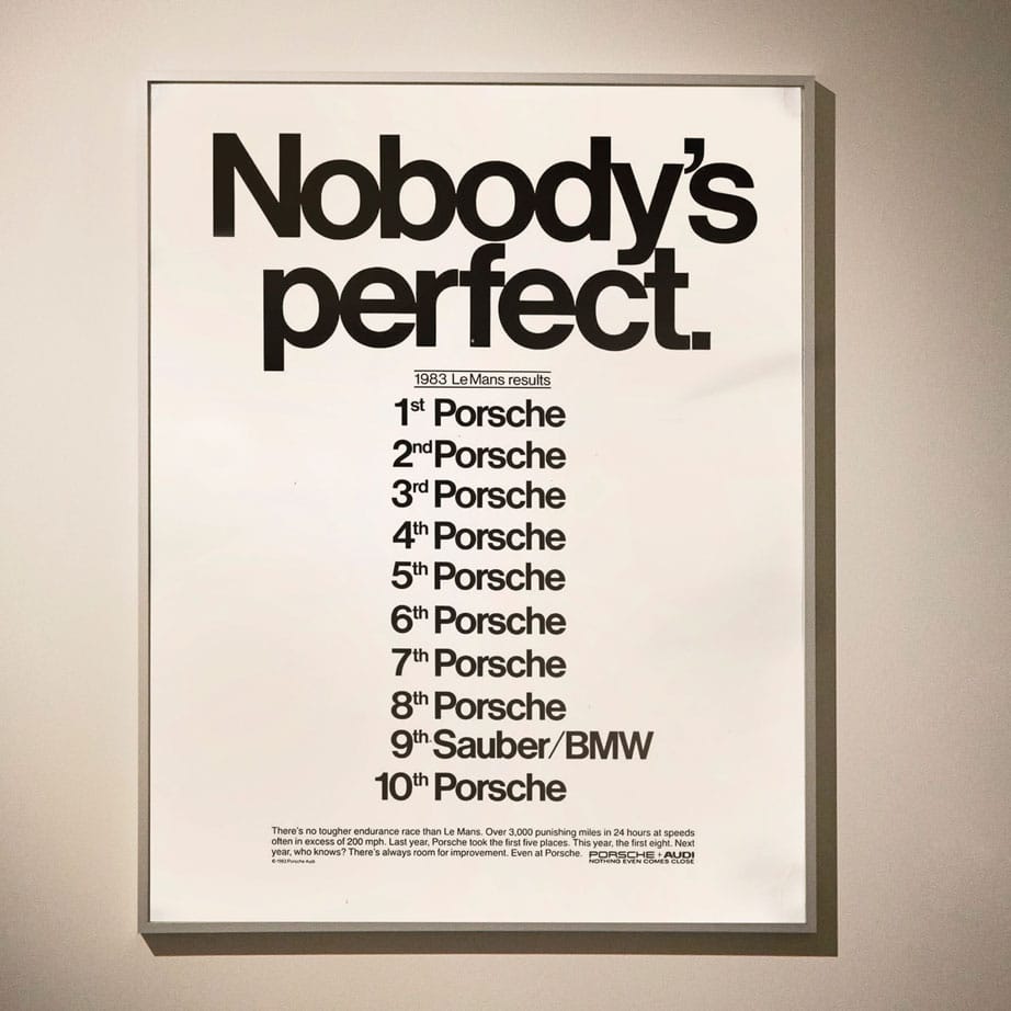 Nobody's perfect poster