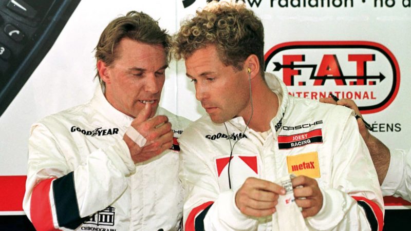 Stefan Johansson chats with Tom Kristensen