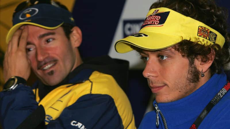 Valentino Rossi and Max Biaggi
