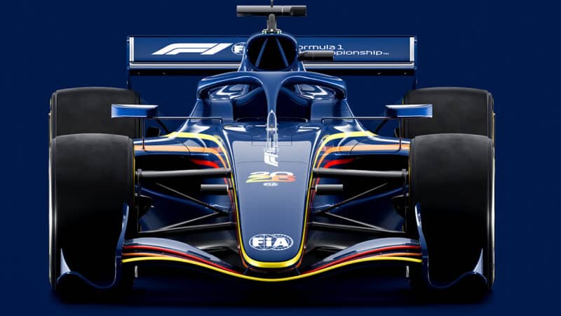 2026 F1 car prototype front view