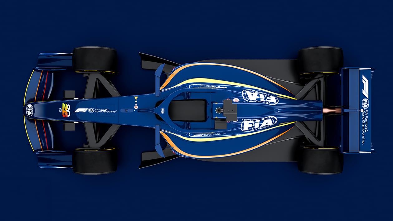 2026 prototype F1 car overhead profile
