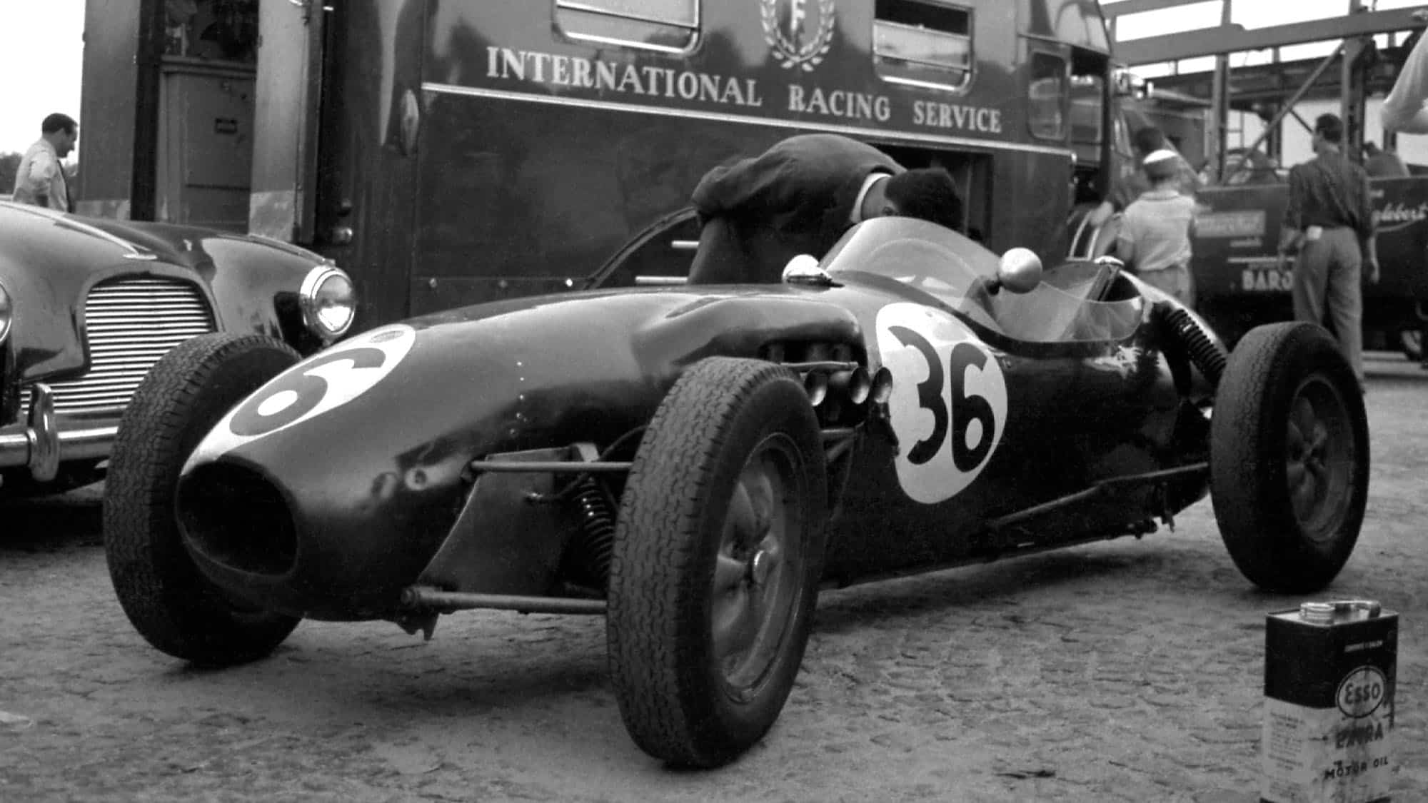 Cliff Allison Lotus 12 1958 Italian GP Monza