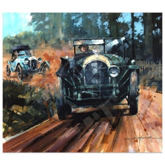 Product image for Old Number 7 | Bentley | 1927 Le Mans 24H | John Ketchell | Original Artwork