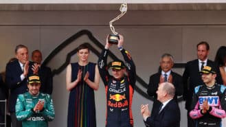 Wrong tyre call for Alonso leaves Verstappen unchallenged in wet Monaco GP win