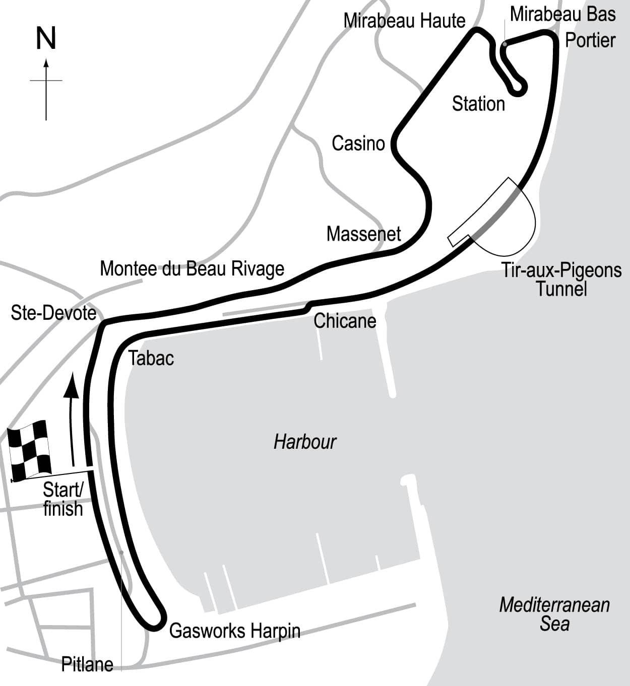 Monaco Grand Prix Circuit Layout How Its Changed Since 1929 Motor