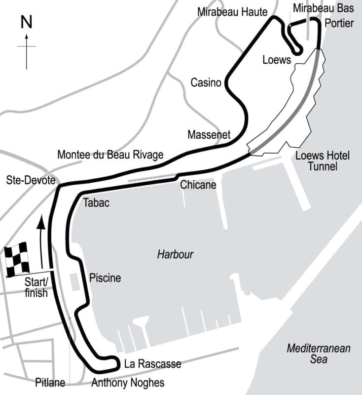 Monaco Grand Prix circuit layout: how it's changed since 1929 - Motor ...